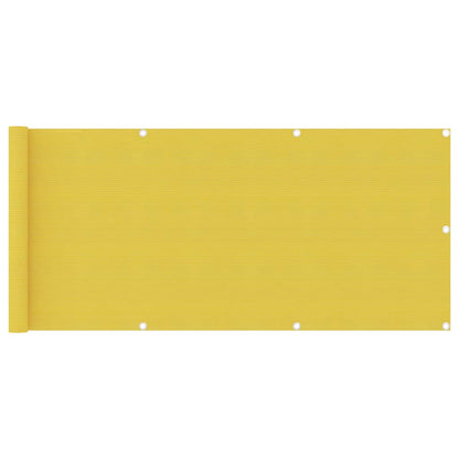 Balkon-Sichtschutz Gelb 75x400 cm HDPE