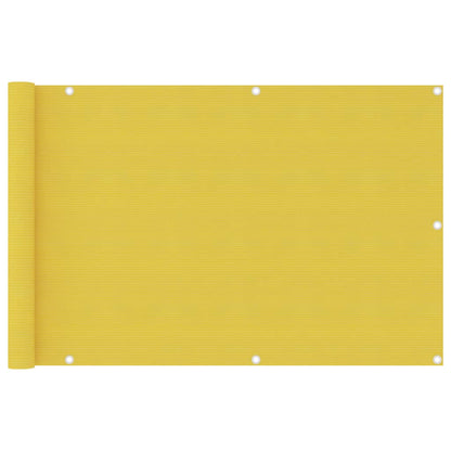 Balkon-Sichtschutz Gelb 90x400 cm HDPE