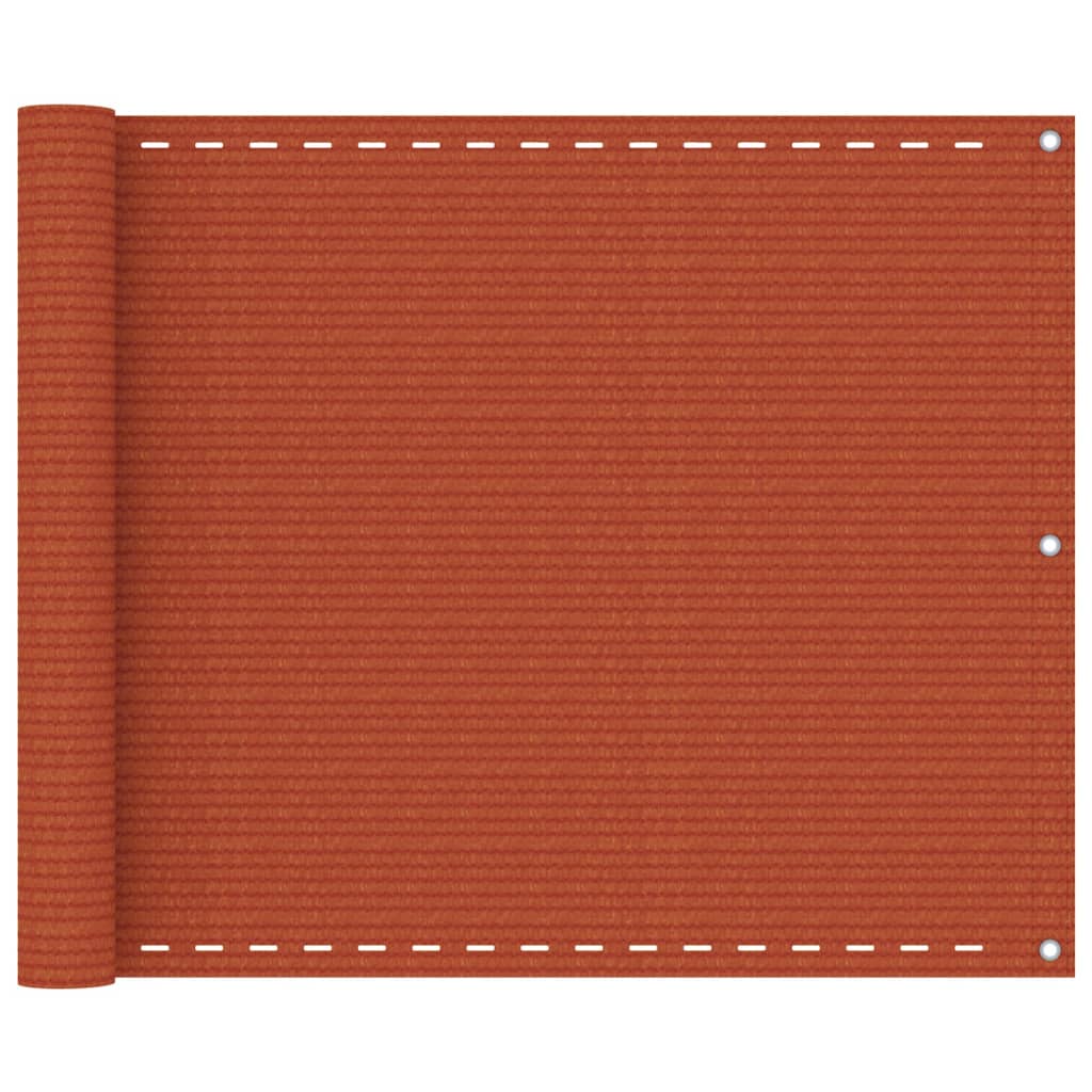 Balkon-Sichtschutz Orange 75x300 cm HDPE