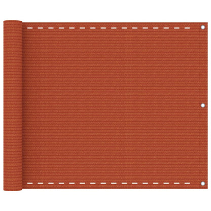 Balkon-Sichtschutz Orange 75x300 cm HDPE