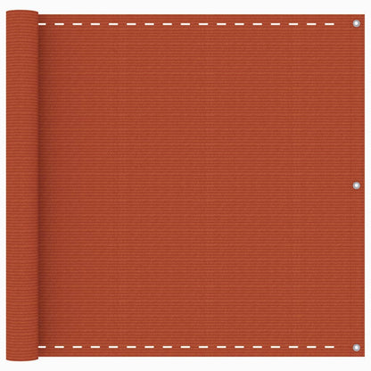 Balkon-Sichtschutz Orange 90x500 cm HDPE