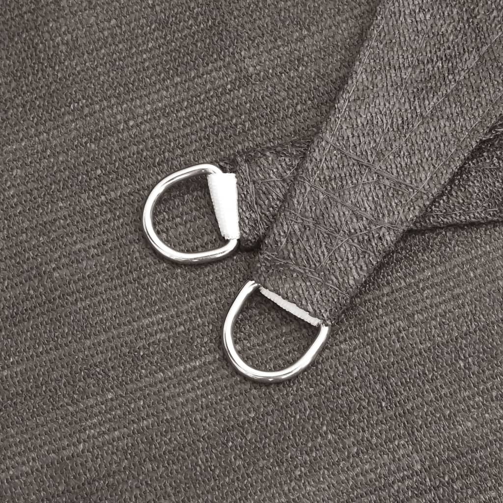 Sonnensegel 160 g/m² Anthrazit 3x4 m HDPE