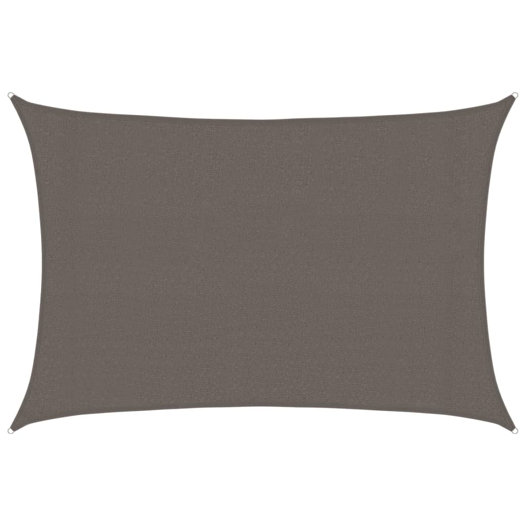 Sonnensegel 160 g/m² Anthrazit 3x4,5 m HDPE