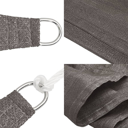 Sonnensegel 160 g/m² Anthrazit 3x6 m HDPE