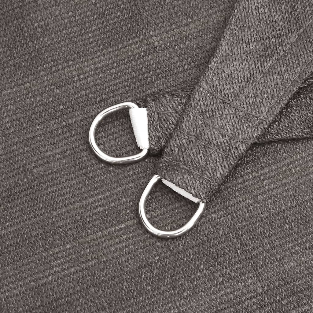 Sonnensegel 160 g/m² Anthrazit 4,5x4,5x4,5 m HDPE