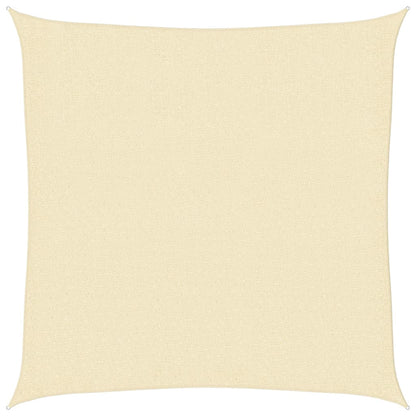 Sonnensegel 160 g/m² Creme 2,5x2,5 m HDPE