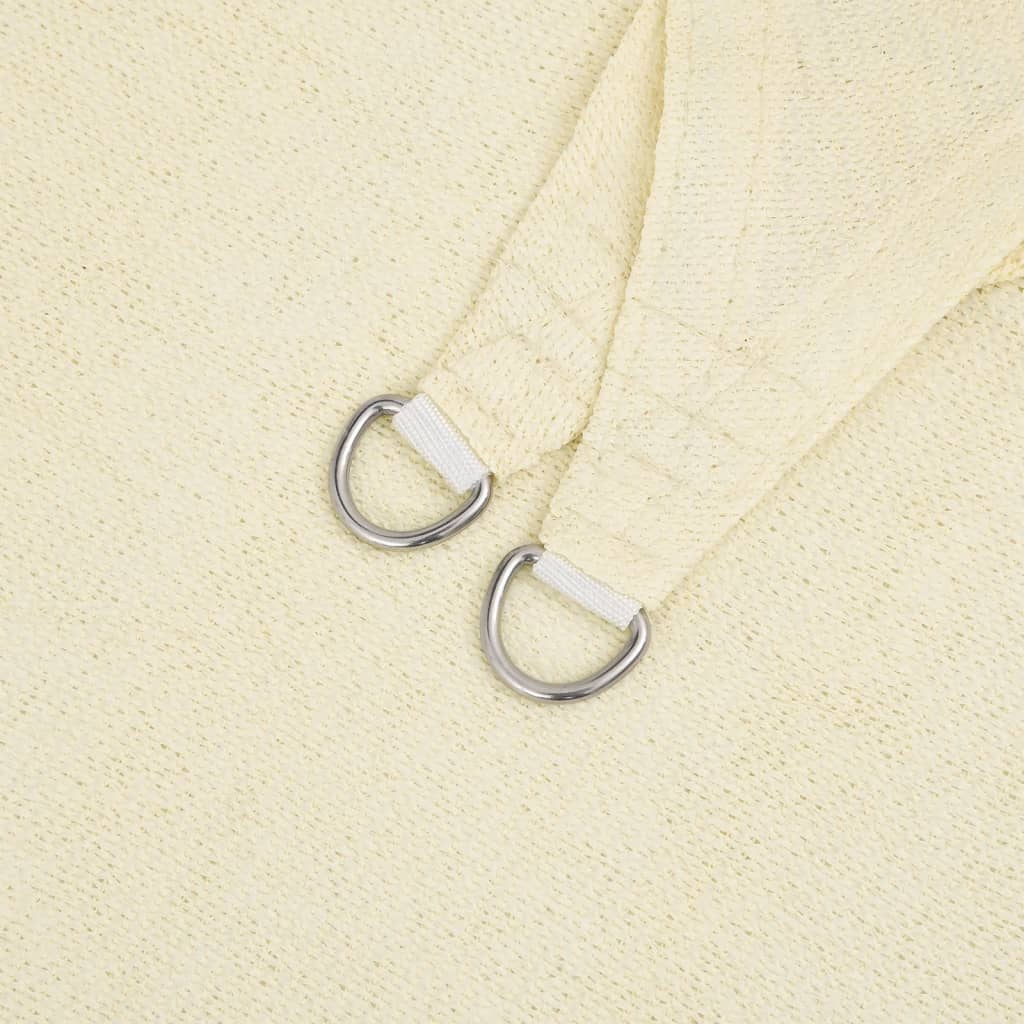 Sonnensegel 160 g/m² Creme 3x3 m HDPE