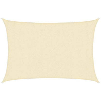 Sonnensegel 160 g/m² Creme 3x5 m HDPE