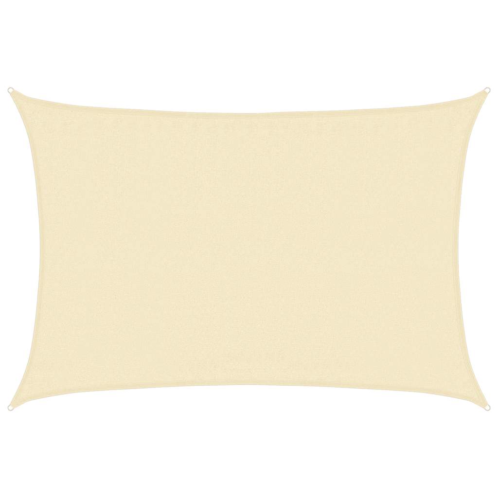 Sonnensegel 160 g/m² Creme 3,5x5 m HDPE