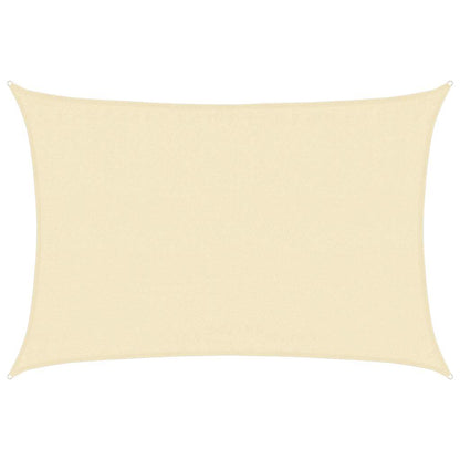 Sonnensegel 160 g/m² Creme 3,5x5 m HDPE