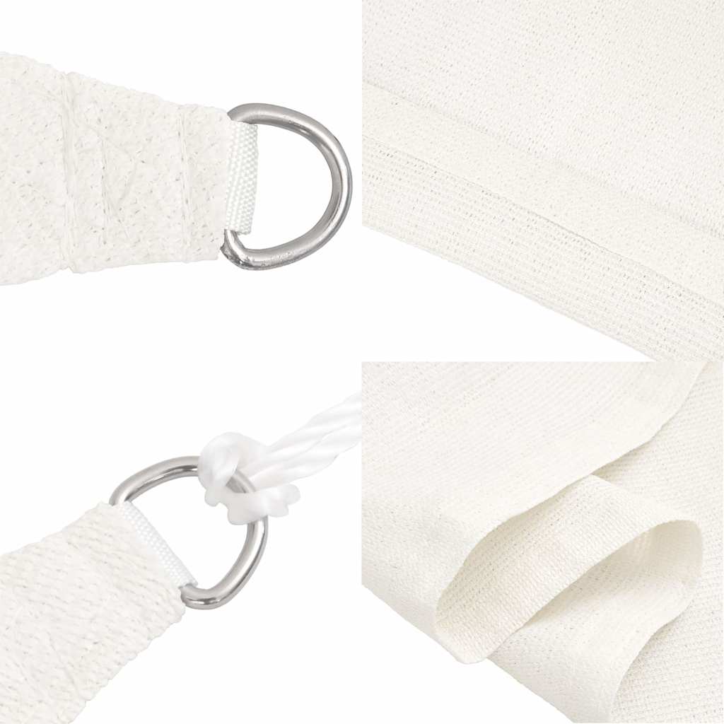 Sonnensegel 160 g/m² Weiß 3x3 m HDPE