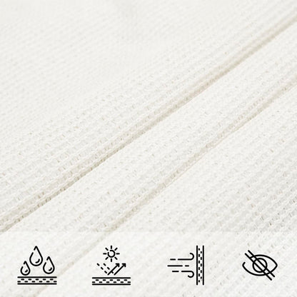 Sonnensegel 160 g/m² Weiß 3x5 m HDPE