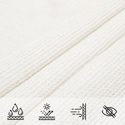 Sonnensegel 160 g/m² Weiß 3x3x4,2 m HDPE