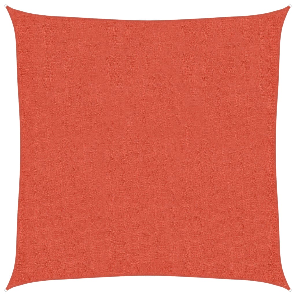 Sonnensegel 160 g/m² Quadratisch Terrakottarot 2,5x2,5 m HDPE