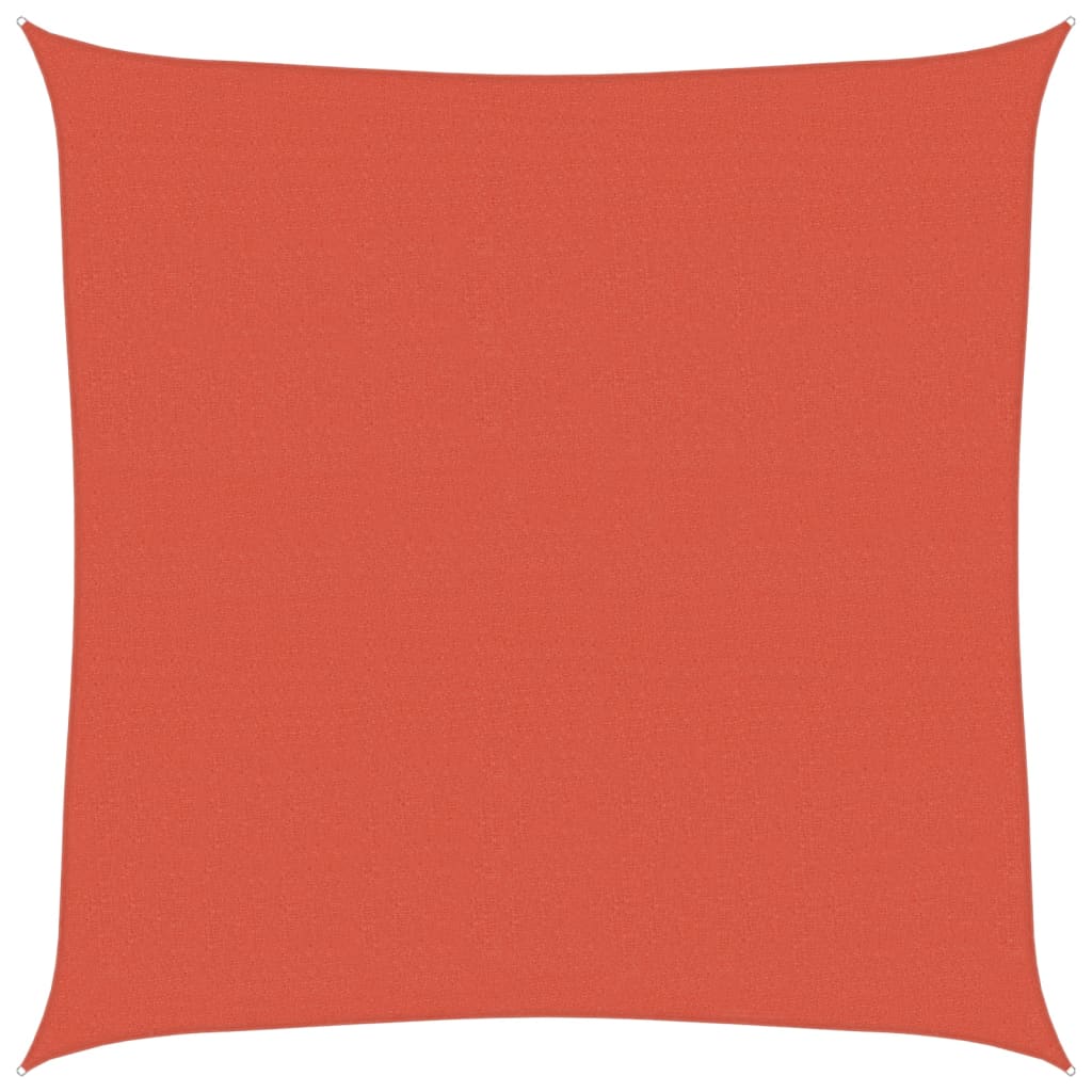 Sonnensegel 160 g/m² Terrakottarot 5x5 m HDPE