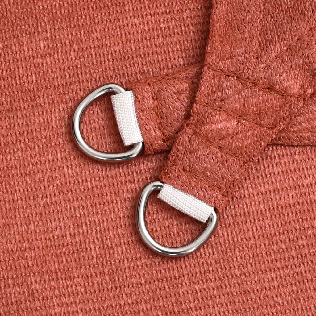 Sonnensegel 160 g/m² Rechteckig Terrakottarot 3,5x5 m HDPE