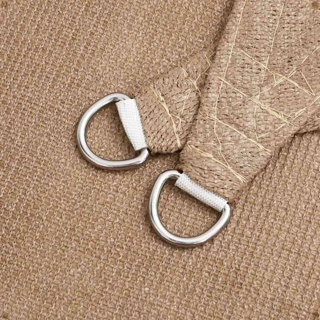 Sonnensegel 160 g/m² Taupe 2,5x2,5x3,5 m HDPE