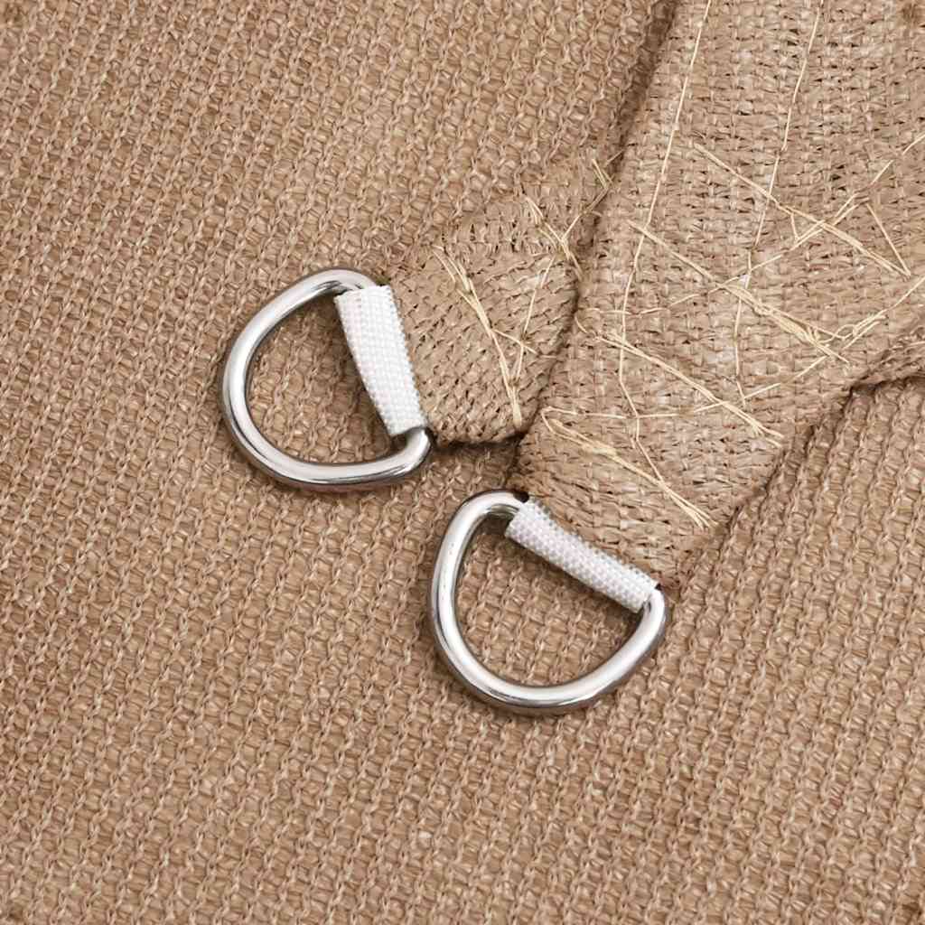 Sonnensegel 160 g/m² Taupe 4x4x4 m HDPE