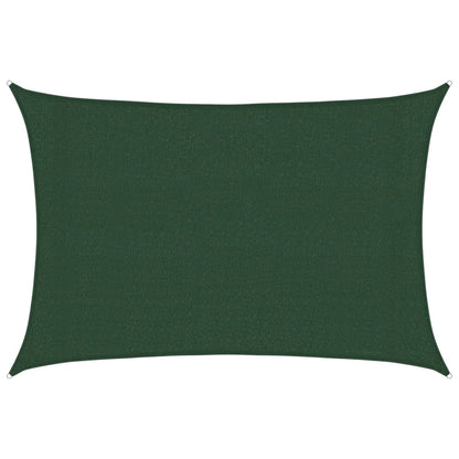 Sonnensegel 160 g/m² Dunkelgrün 3x4 m HDPE