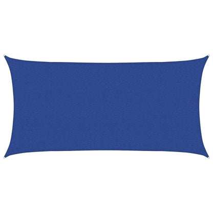 Sonnensegel 160 g/m² Rechteckig Blau 2,5x5 m HDPE