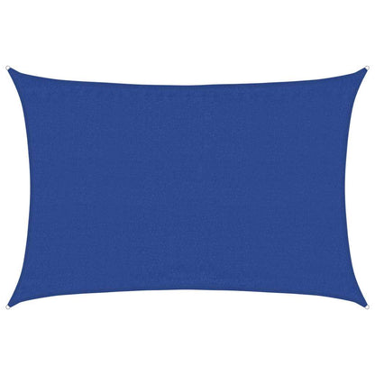 Sonnensegel 160 g/m² Rechteckig Blau 3,5x4,5 m HDPE
