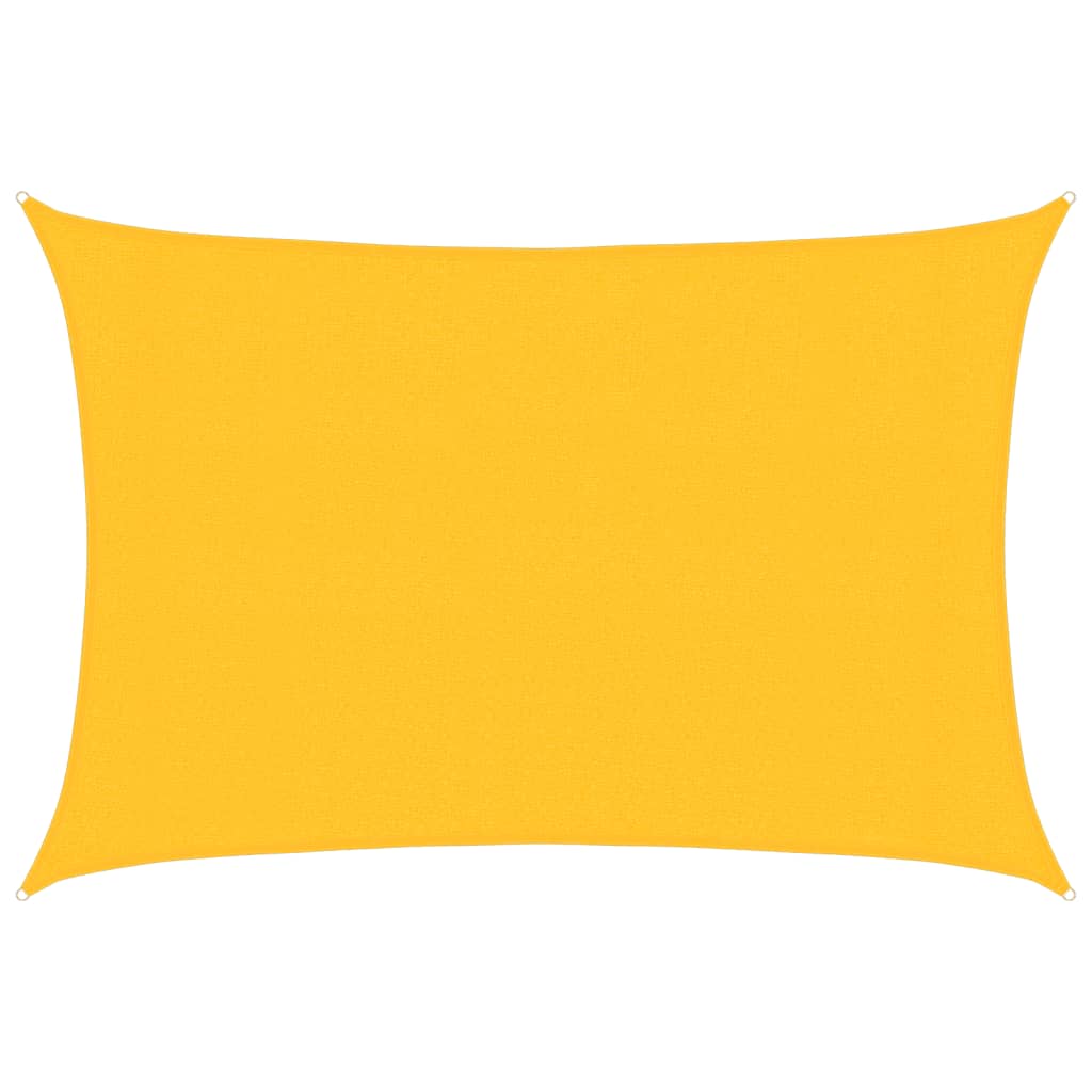 Sonnensegel 160 g/m² Gelb 3x4,5 m HDPE