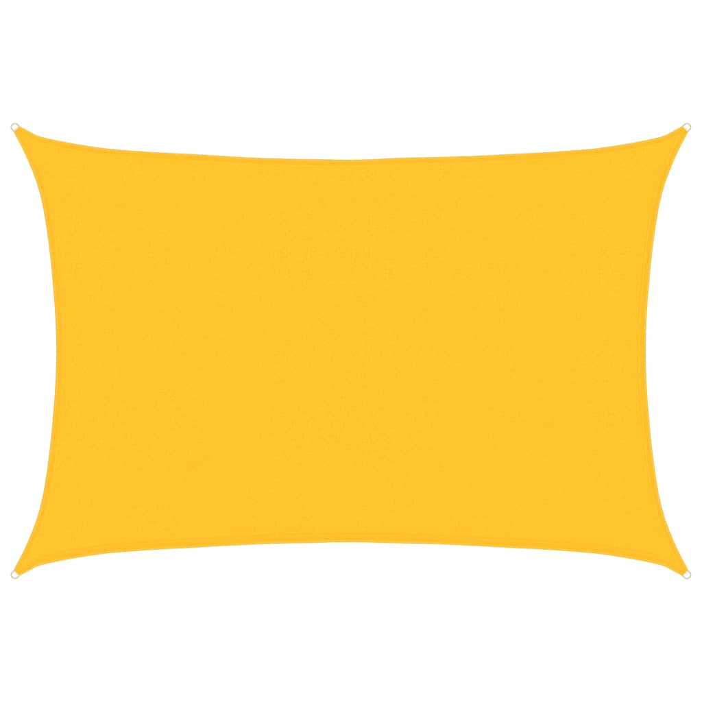 Sonnensegel 160 g/m² Rechteckig Gelb 4x5 m HDPE