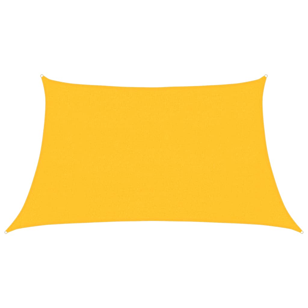 Sonnensegel 160 g/m² Gelb 3/4x2 m HDPE