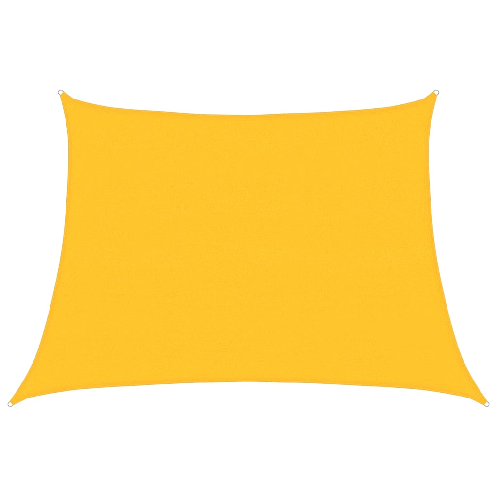 Sonnensegel 160 g/m² Trapezform Gelb 4/5x3 m HDPE