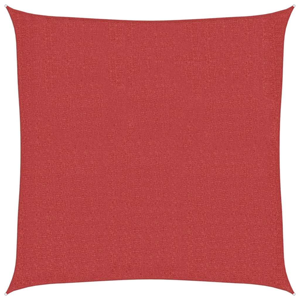 Sonnensegel 160 g/m² Rot 3,6x3,6 m HDPE