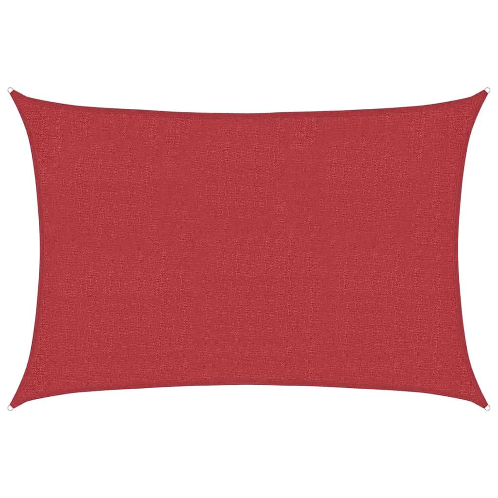 Sonnensegel 160 g/m² Rot 2x2,5 m HDPE