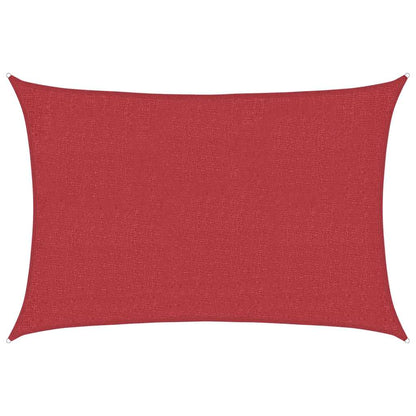 Sonnensegel 160 g/m² Rot 2x2,5 m HDPE