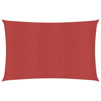 Sonnensegel 160 g/m² Rot 2,5x4,5 m HDPE