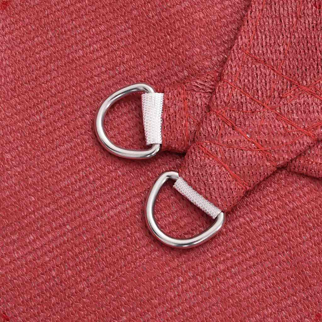 Sonnensegel 160 g/m² Rot 3,5x3,5x4,9 m HDPE