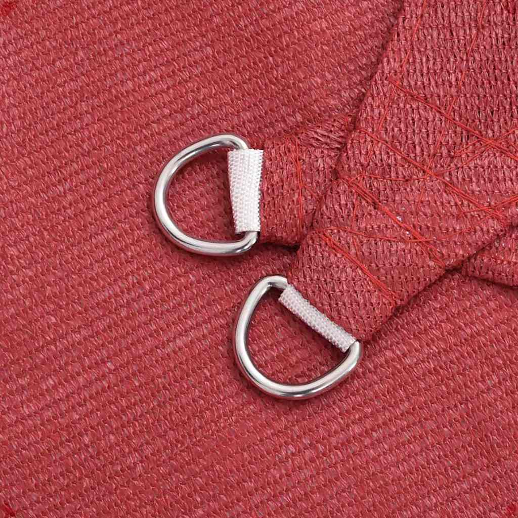 Sonnensegel 160 g/m² Rot 3/4x3 m HDPE