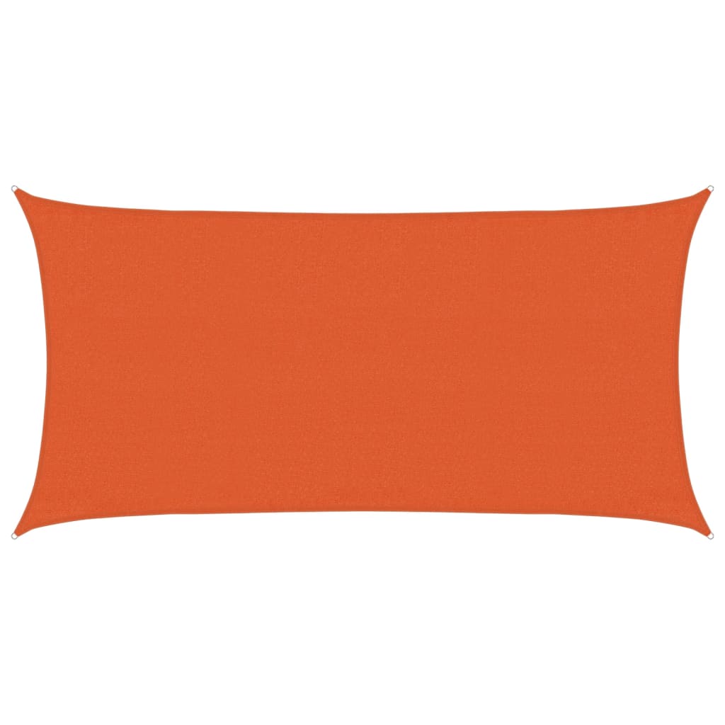 Sonnensegel 160 g/m² Rechteckig Orange 3x6 m HDPE
