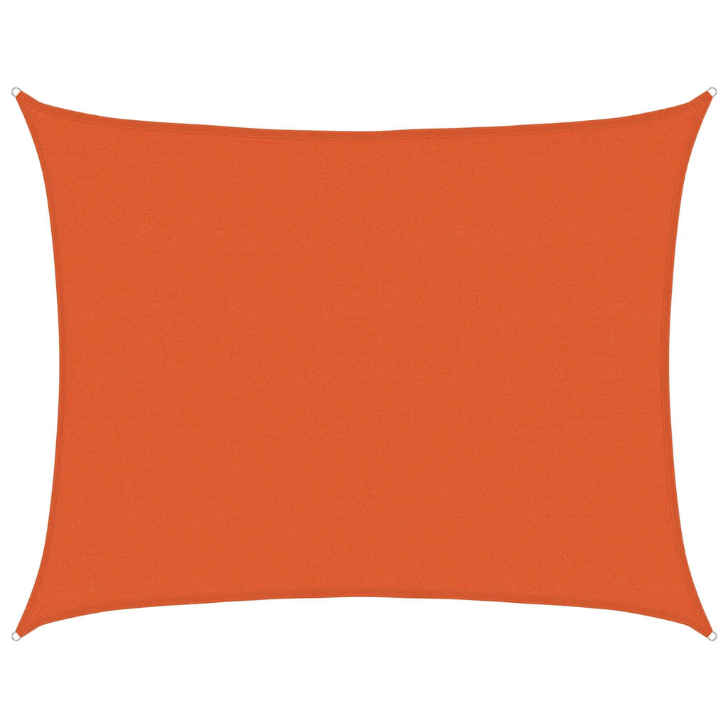 Sonnensegel 160 g/m² Rechteckig Orange 6x8 m HDPE