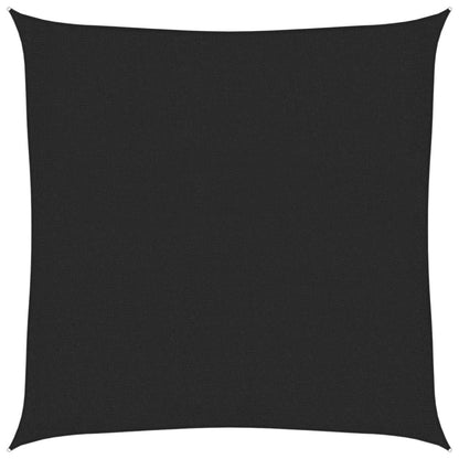 Sonnensegel 160 g/m² Schwarz 2,5x2,5 m HDPE