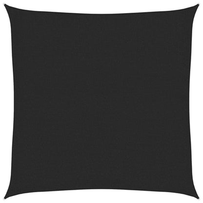 Sonnensegel 160 g/m² Schwarz 3x3 m HDPE