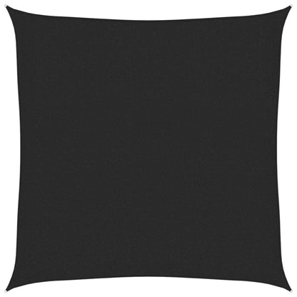 Sonnensegel 160 g/m² Schwarz 3,6x3,6 m HDPE