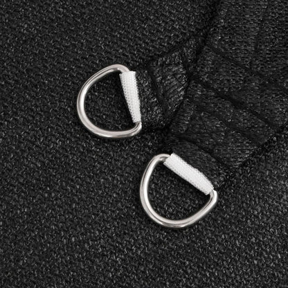 Sonnensegel 160 g/m² Schwarz 2x3,5 m HDPE