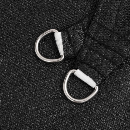 Sonnensegel 160 g/m² Schwarz 2,5x3 m HDPE