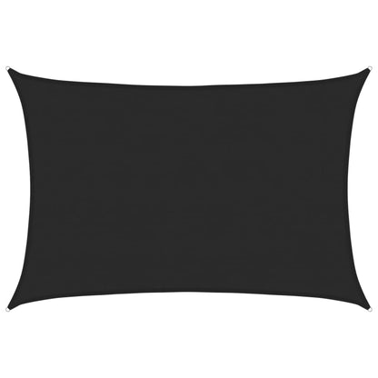 Sonnensegel 160 g/m² Schwarz 5x6 m HDPE