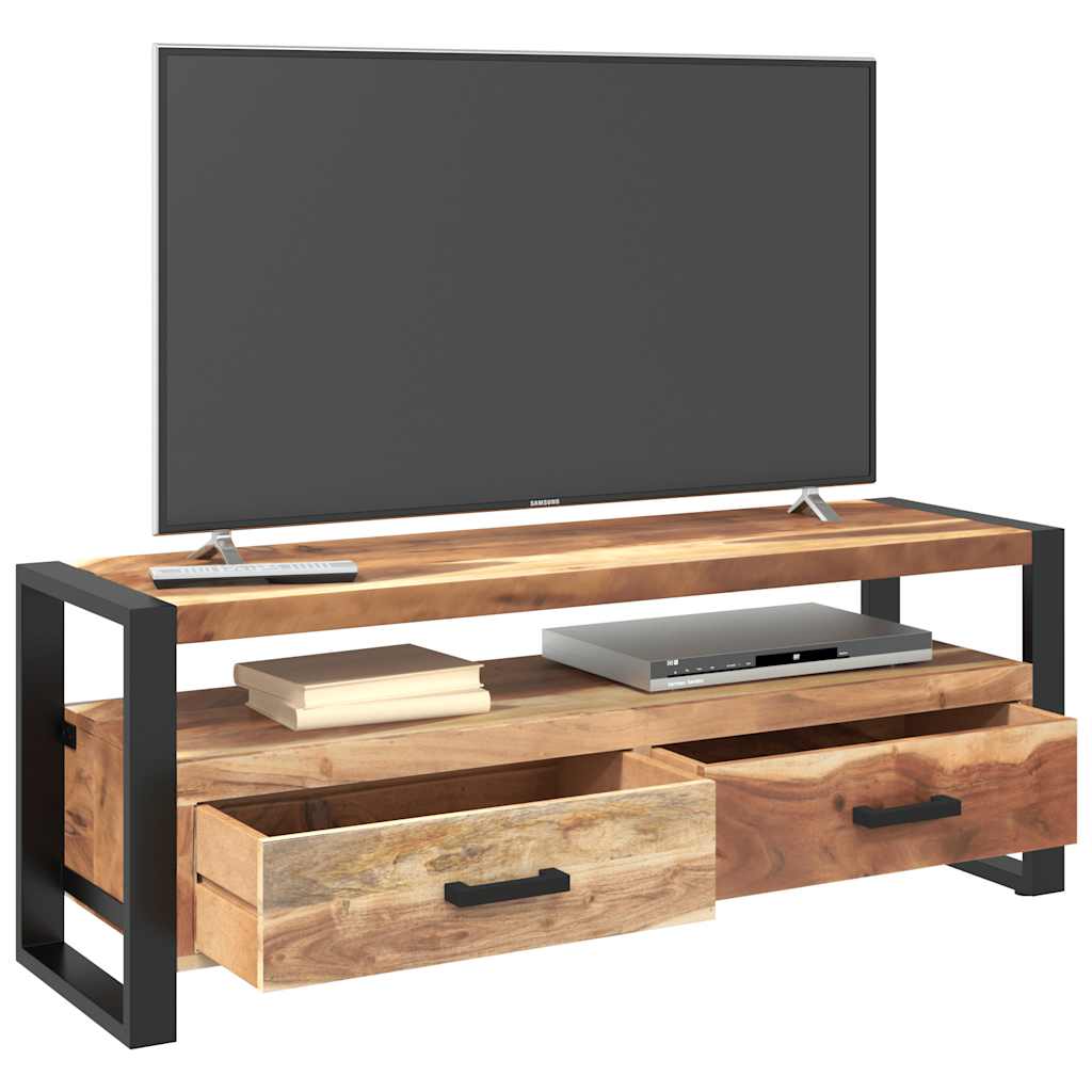 TV-Schrank 120x35x45 cm Massivholz Honigfarben