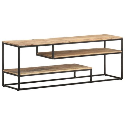 TV-Schrank 130x30x45 cm Raues Mangoholz