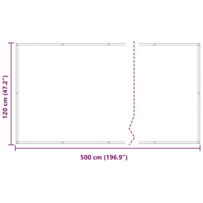 Balkon-Sichtschutz Anthrazit 120x500 cm Oxford-Gewebe