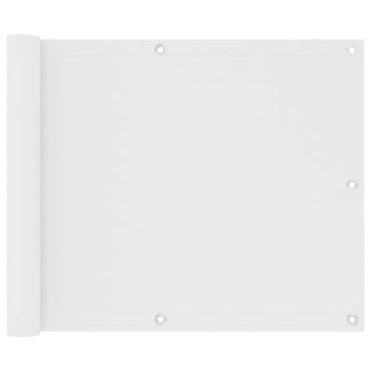 Balkon-Sichtschutz Weiß 75x300 cm Oxford-Gewebe