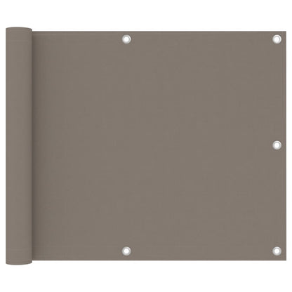 Balkon-Sichtschutz Taupe 75x300 cm Oxford-Gewebe