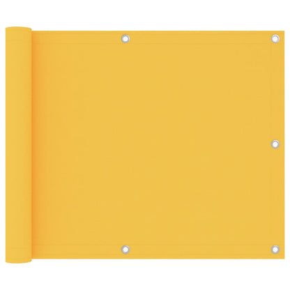 Balkon-Sichtschutz Gelb 75x600 cm Oxford-Gewebe
