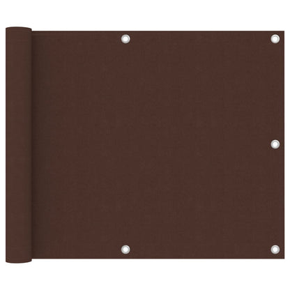 Balkon-Sichtschutz Braun 75x400 cm Oxford-Gewebe